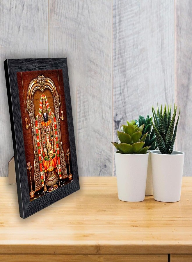 pnf Poster n Frames Tirupati Balaji Wooden Photo Frame With Acrylic Sheet|Pooja|Daily Worship Routines|Home Walls & Decoration (Multicolour,8x6inch)-22583 - Image 3